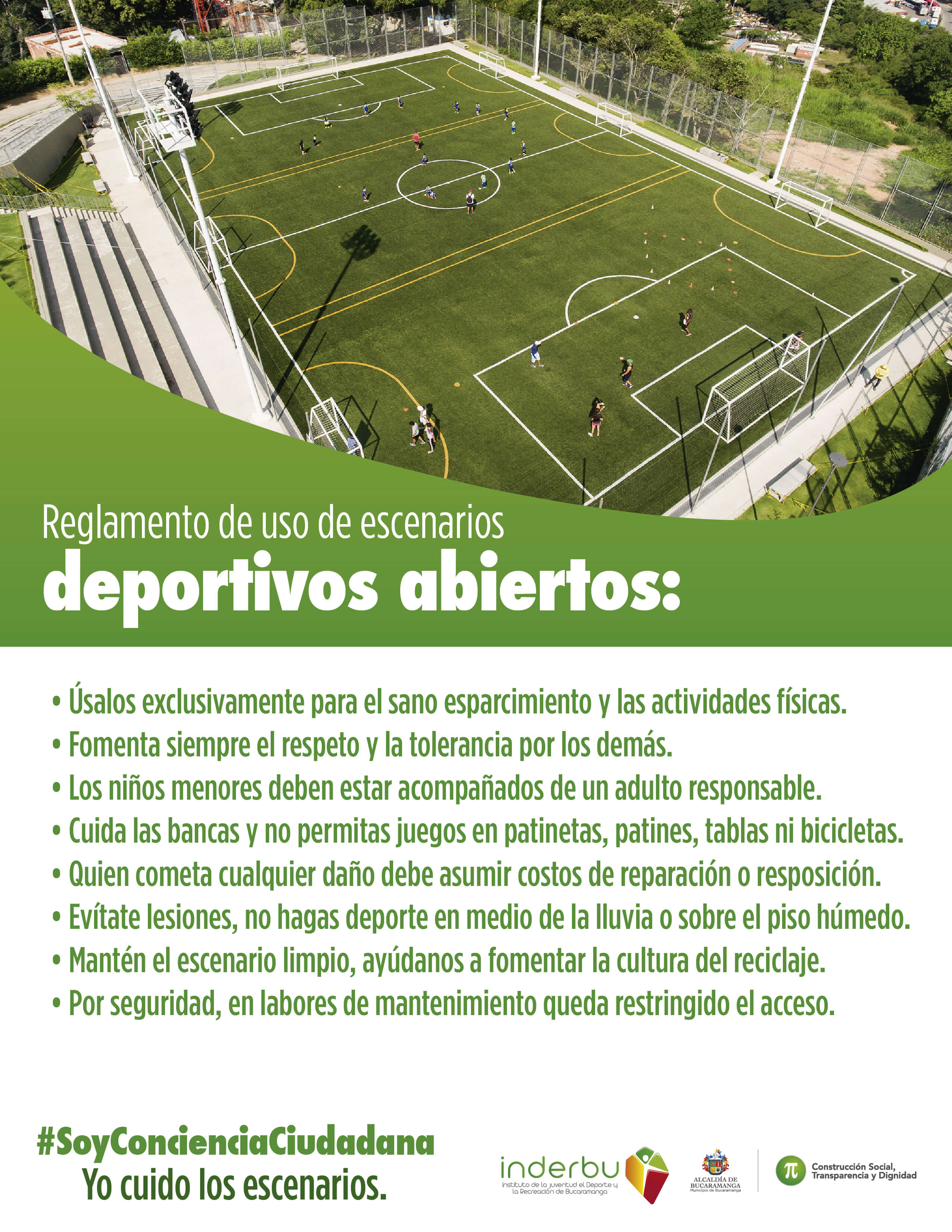 reglas de uso de escenarios