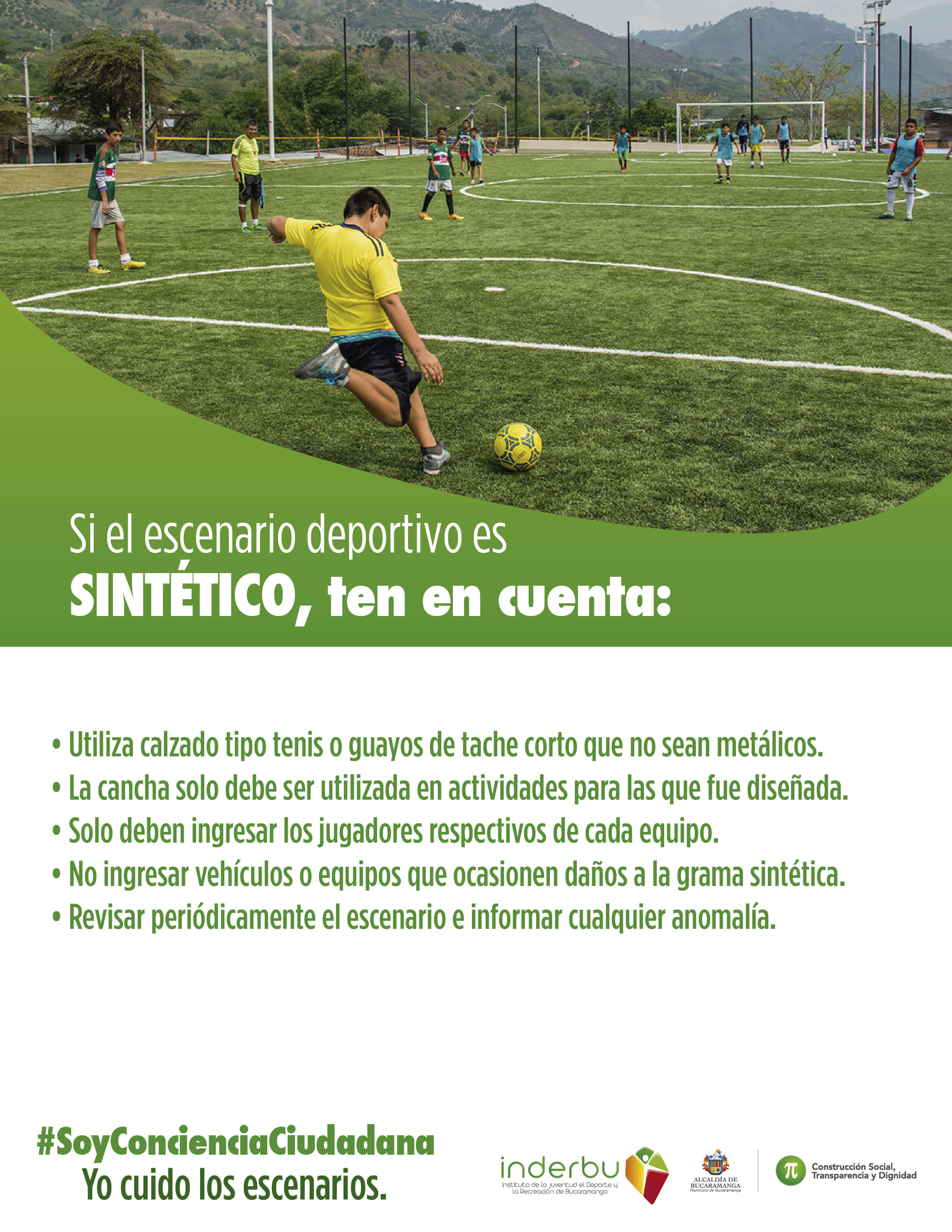 reglas de uso de escenarios