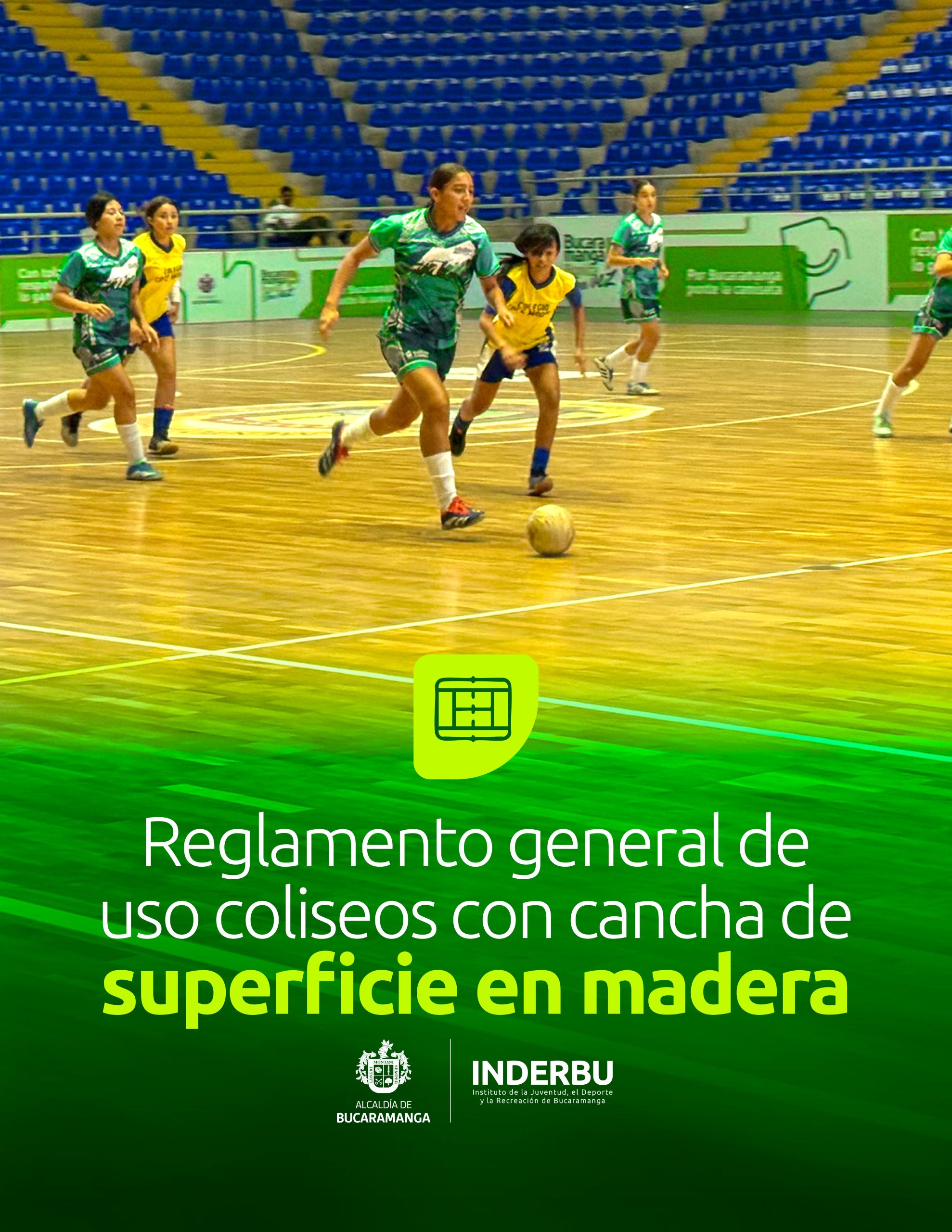 Reglas coliseos - piso en madera